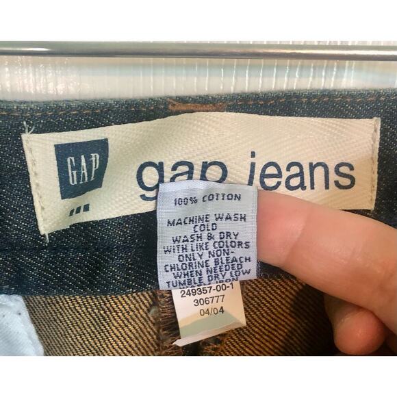 Gap Jeans Wide Leg Capri Jeans Slight Iridescence/ Yellow Undertone - Size 4 - Picture 4 of 7